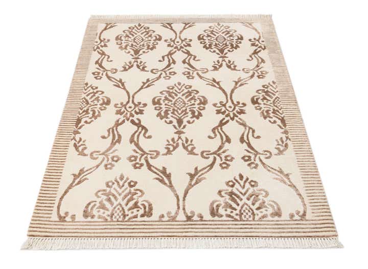 3' 2 x 4' 11 Hand Knotted Darya Wool Rug