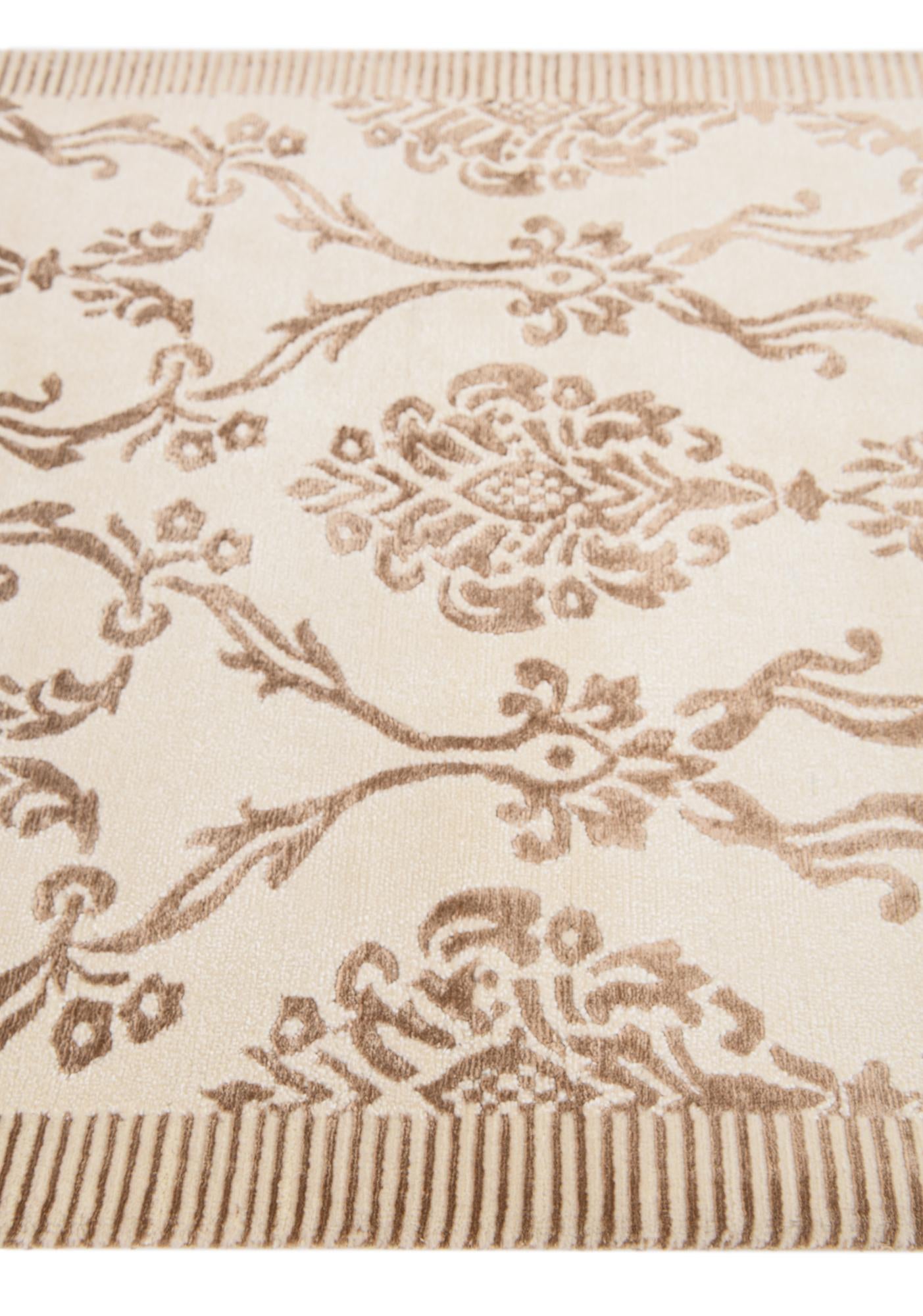 3' 2 x 4' 11 Hand Knotted Darya Wool Rug