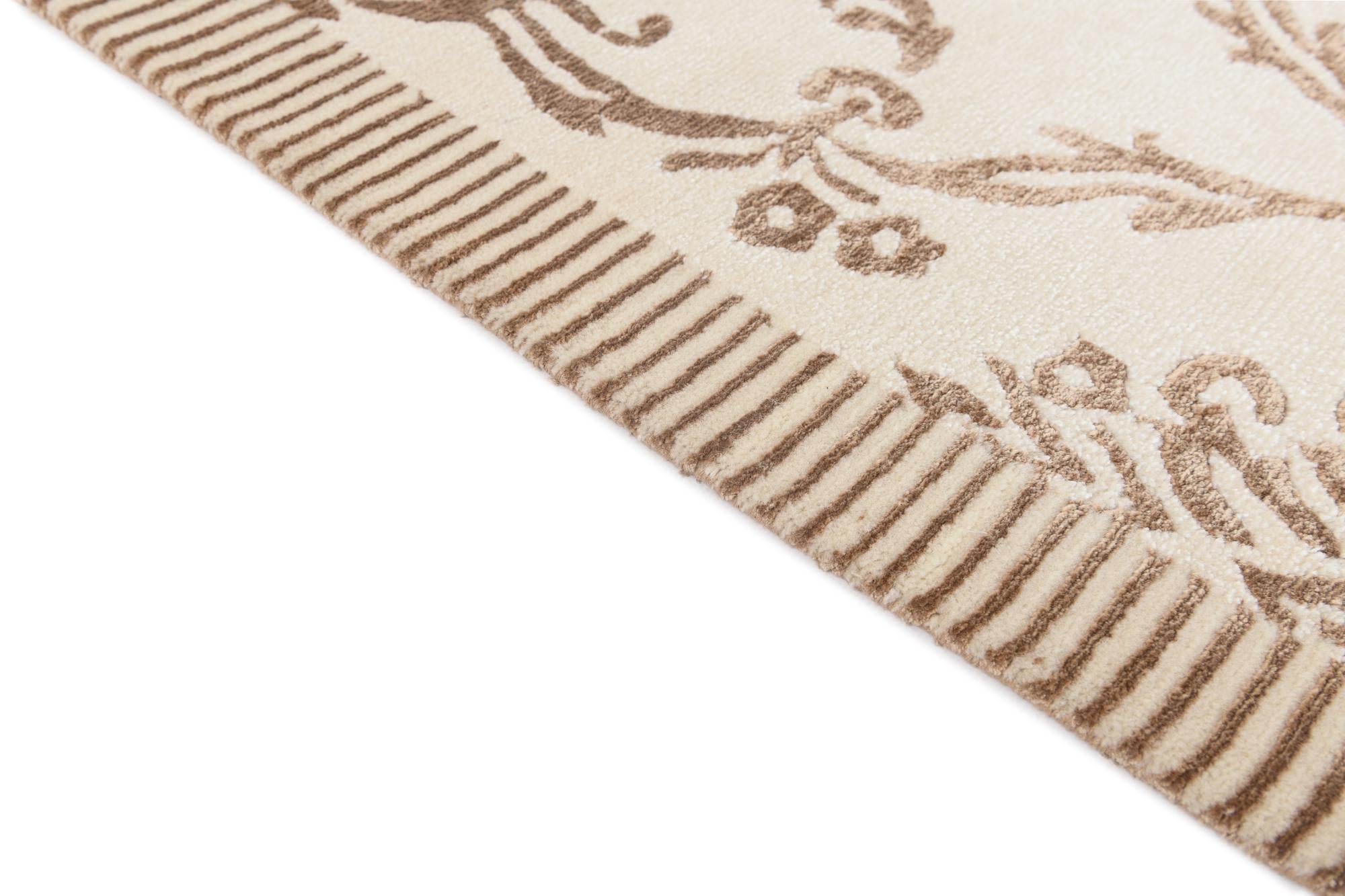 3' 2 x 4' 11 Hand Knotted Darya Wool Rug