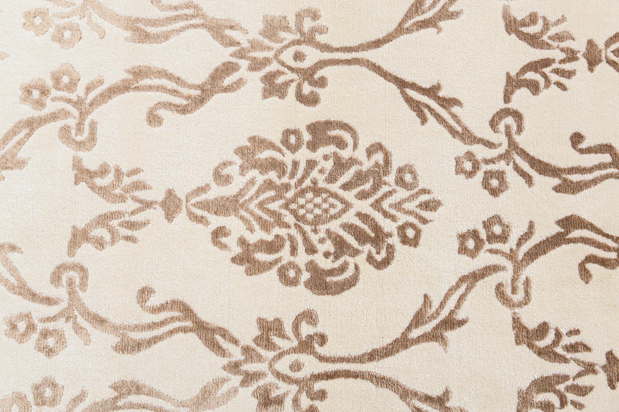 3' 2 x 4' 11 Hand Knotted Darya Wool Rug