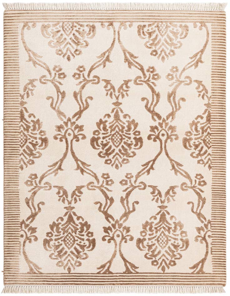Detail image of 3' 2 x 4' 11 Hand Knotted Darya Wool Rug