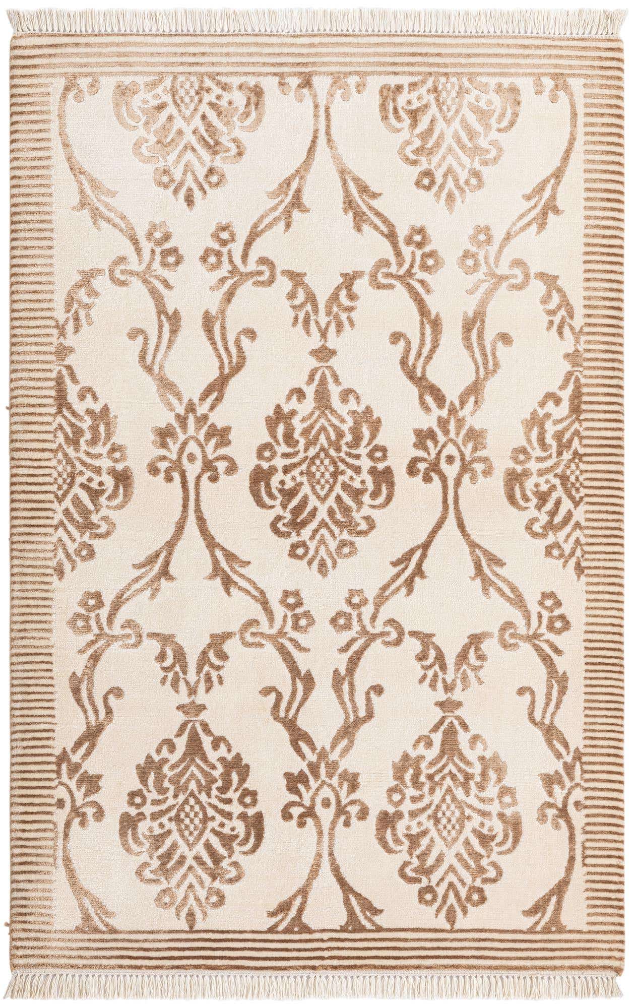 3' 2 x 4' 11 Hand Knotted Darya Wool Rug