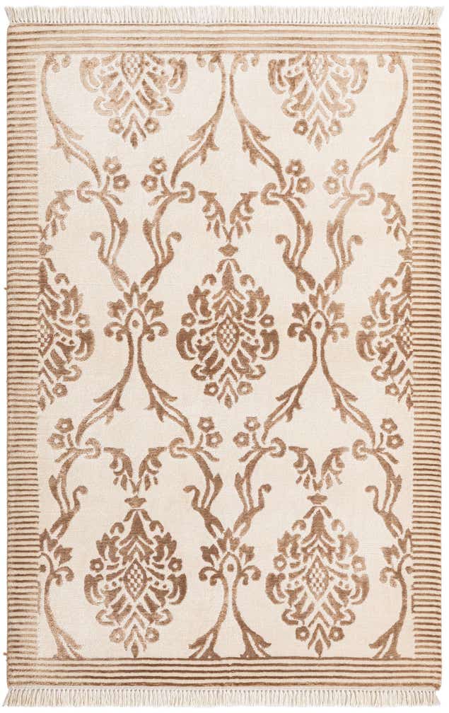 3' 2 x 4' 11 Hand Knotted Darya Wool Rug