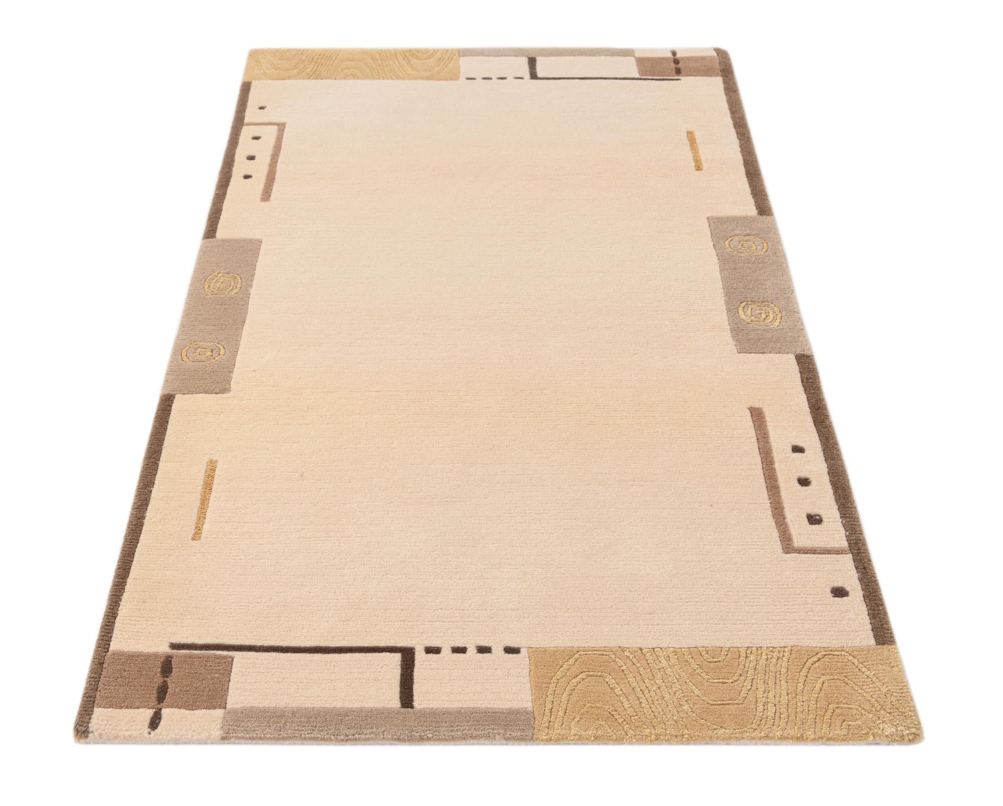 2' 10 x 4' 10 Hand Knotted Darya Wool Rug