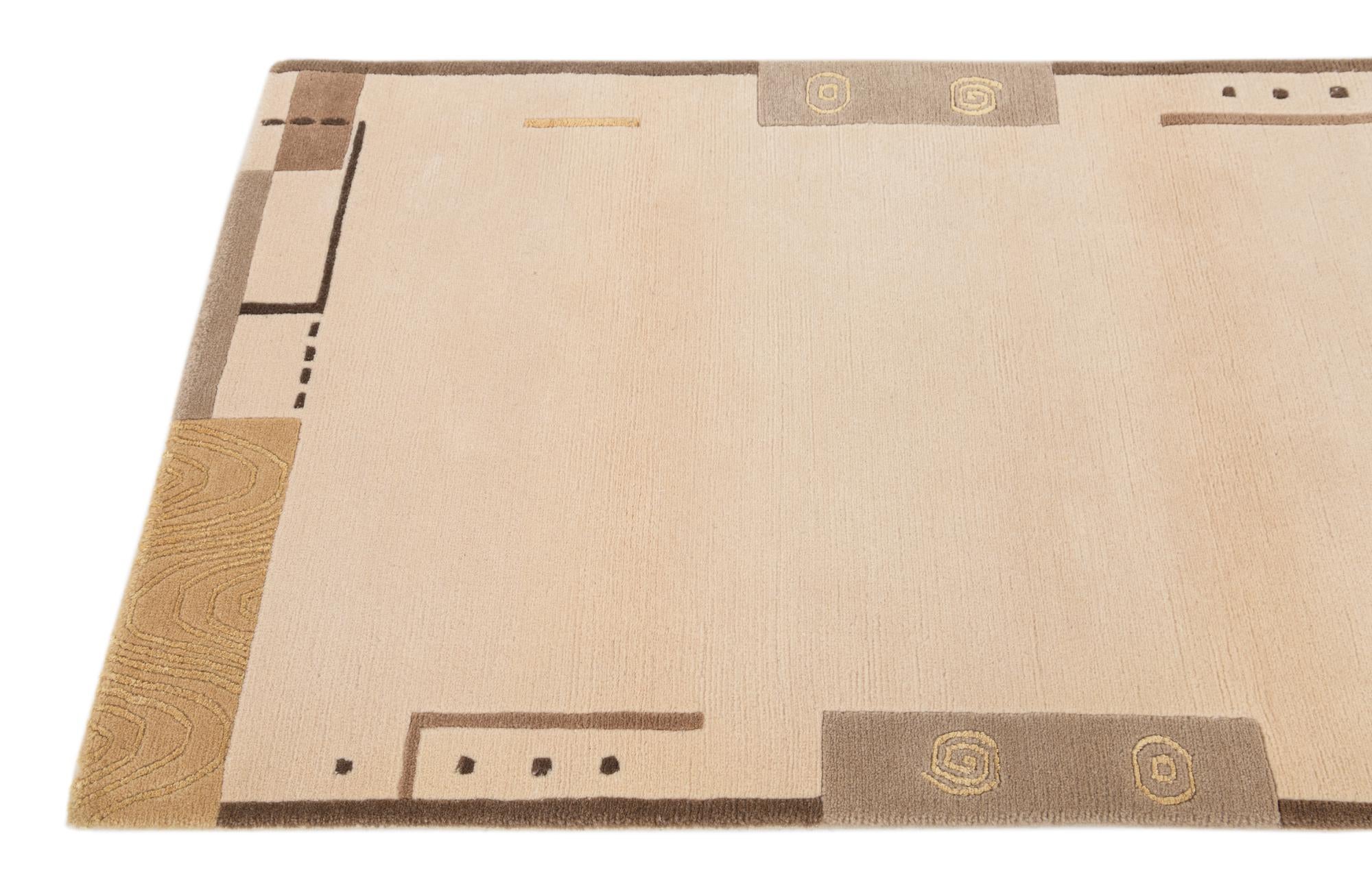 2' 10 x 4' 10 Hand Knotted Darya Wool Rug