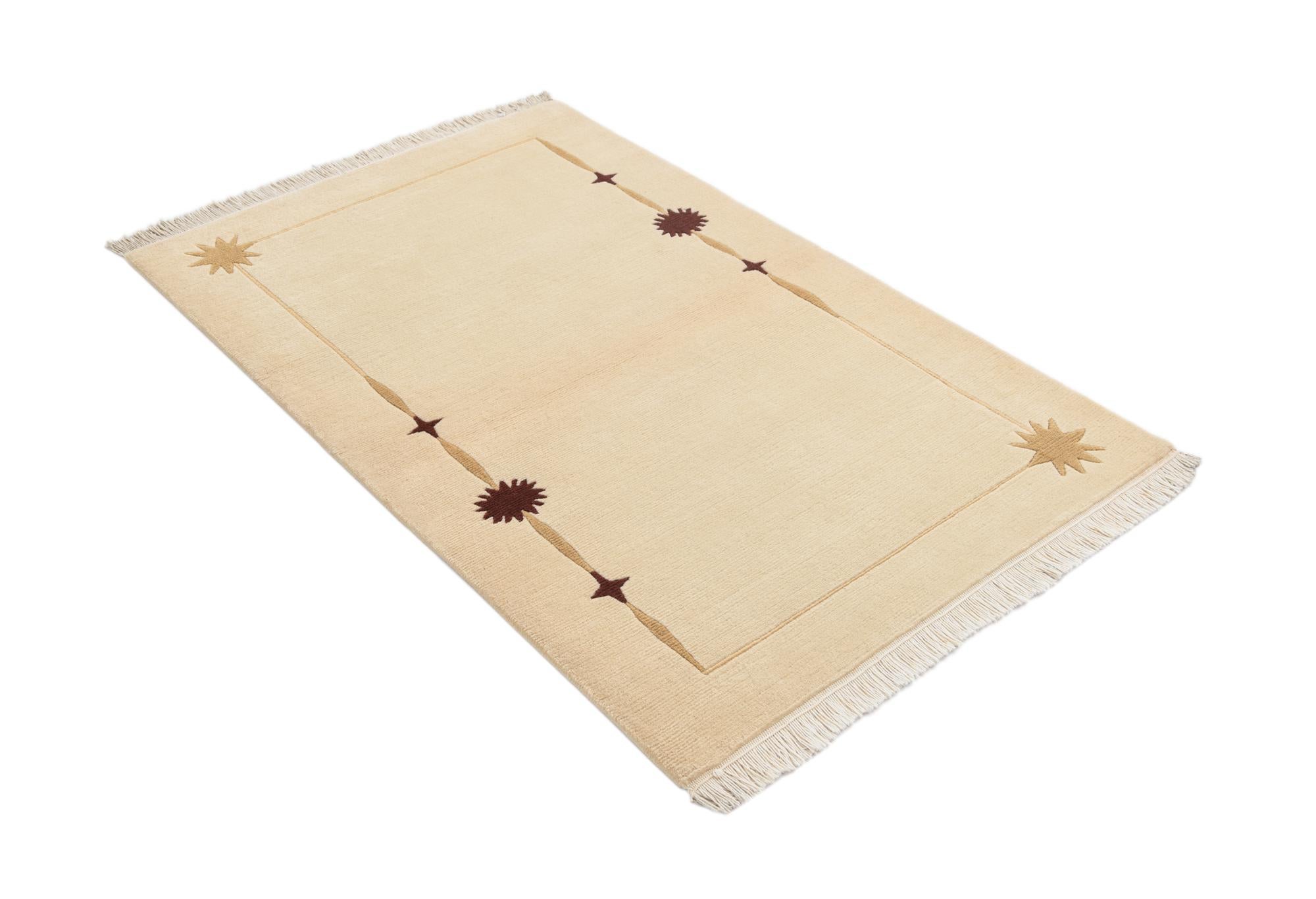 3' x 4' 10 Hand Knotted Darya Wool Rug
