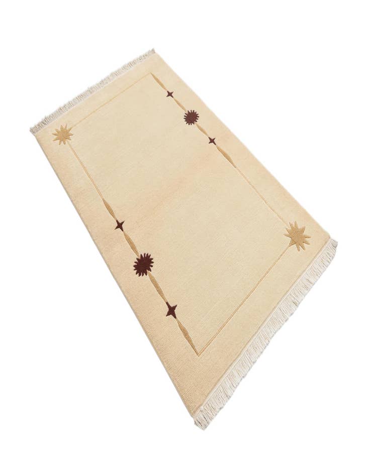 Detail image of 3' x 4' 10  Hand Knotted Darya Wool Rug