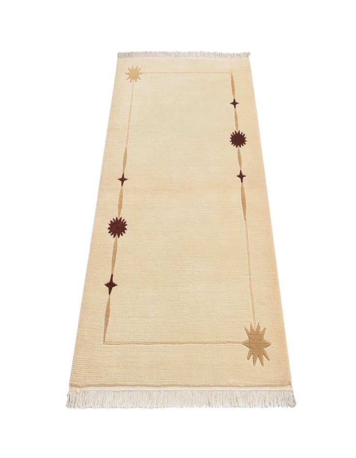 Detail image of 3' x 4' 10  Hand Knotted Darya Wool Rug