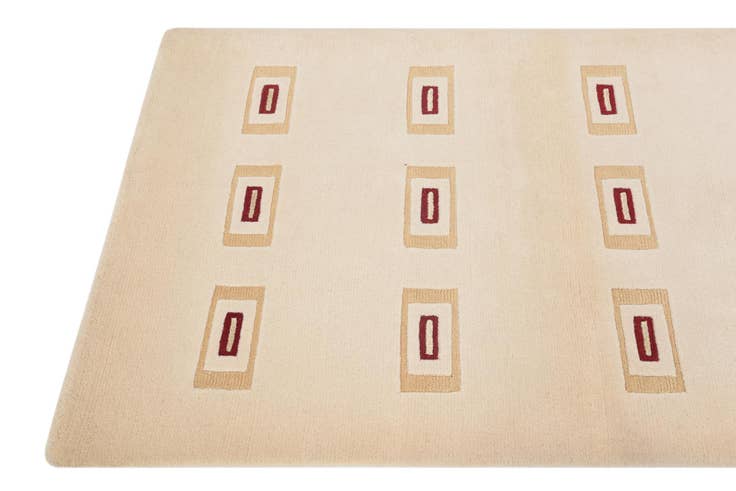 Detail image of 3' 1 x 4' 11 Hand Knotted Darya Wool Rug