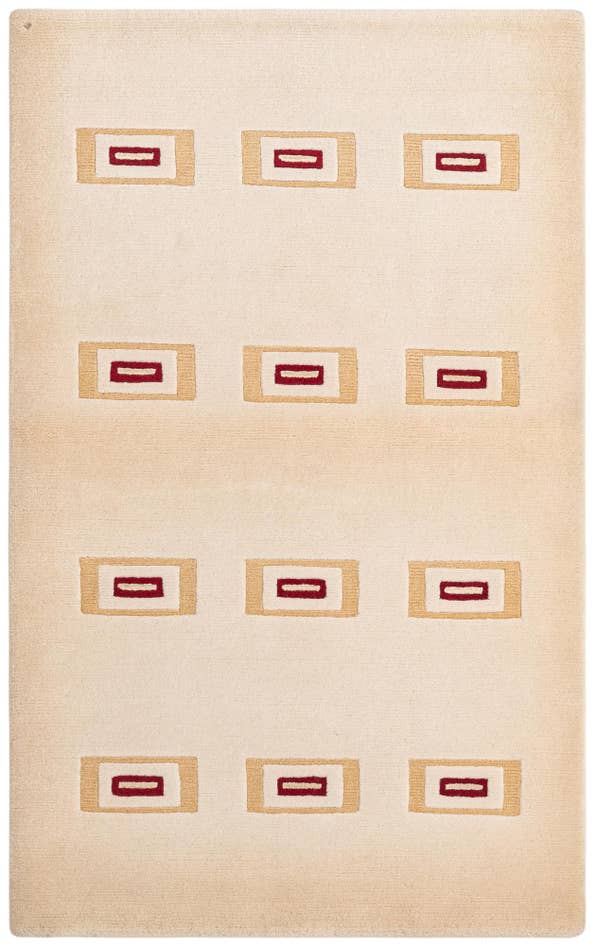 Detail image of 3' 1 x 4' 11 Hand Knotted Darya Wool Rug