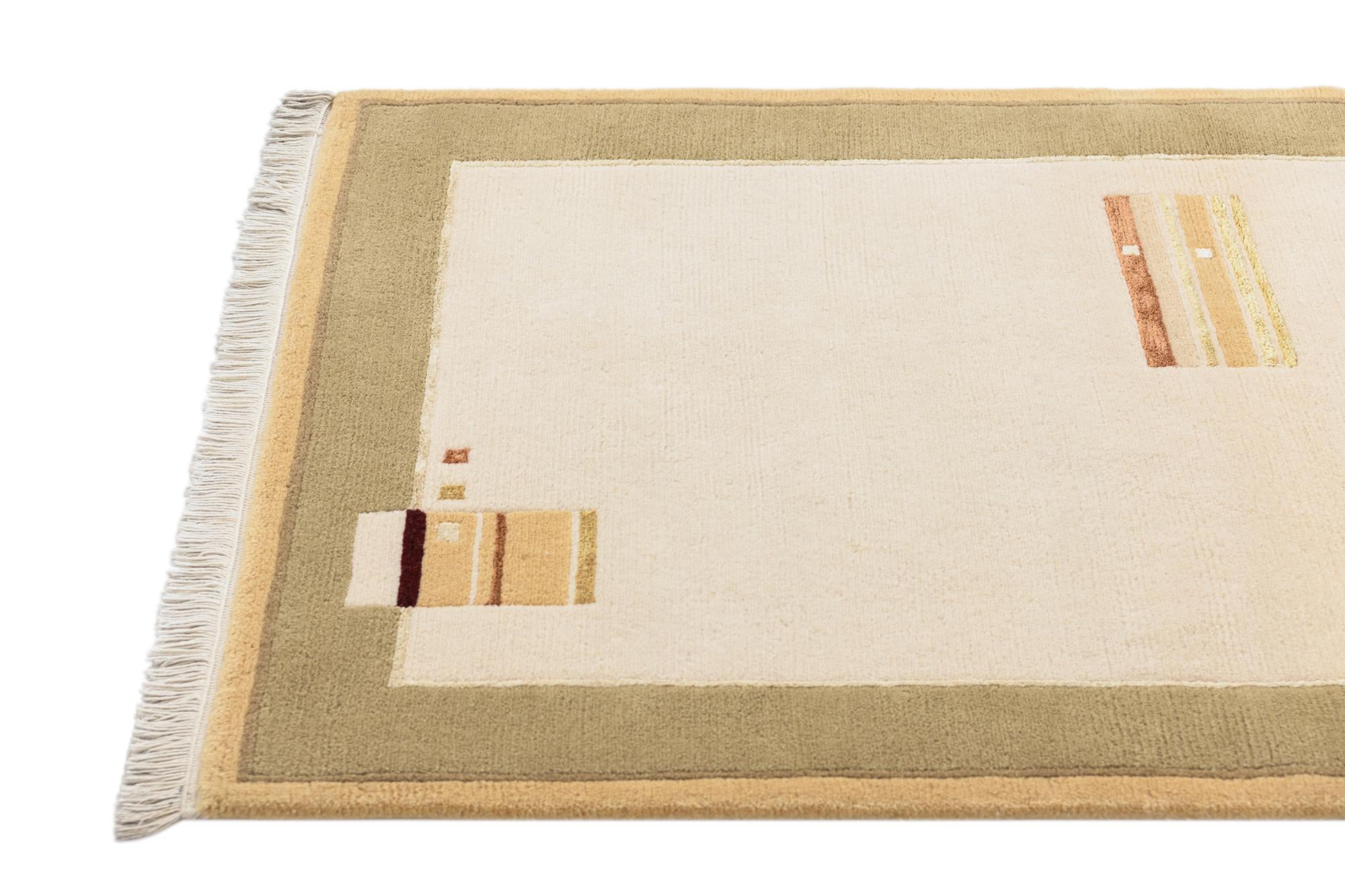3' x 4' 10 Hand Knotted Darya Wool Rug