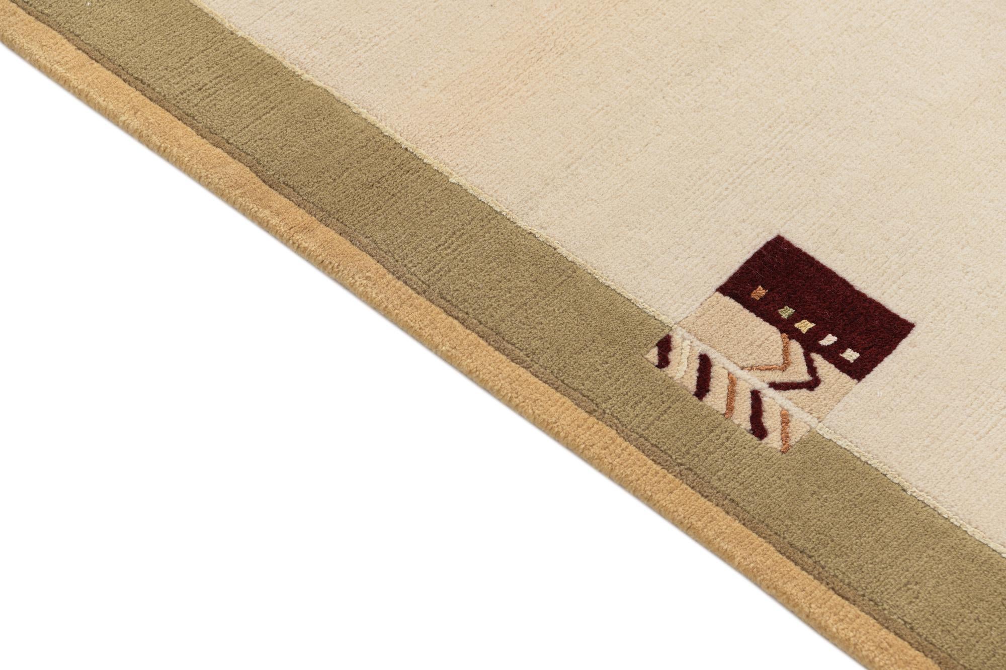 3' x 4' 10 Hand Knotted Darya Wool Rug