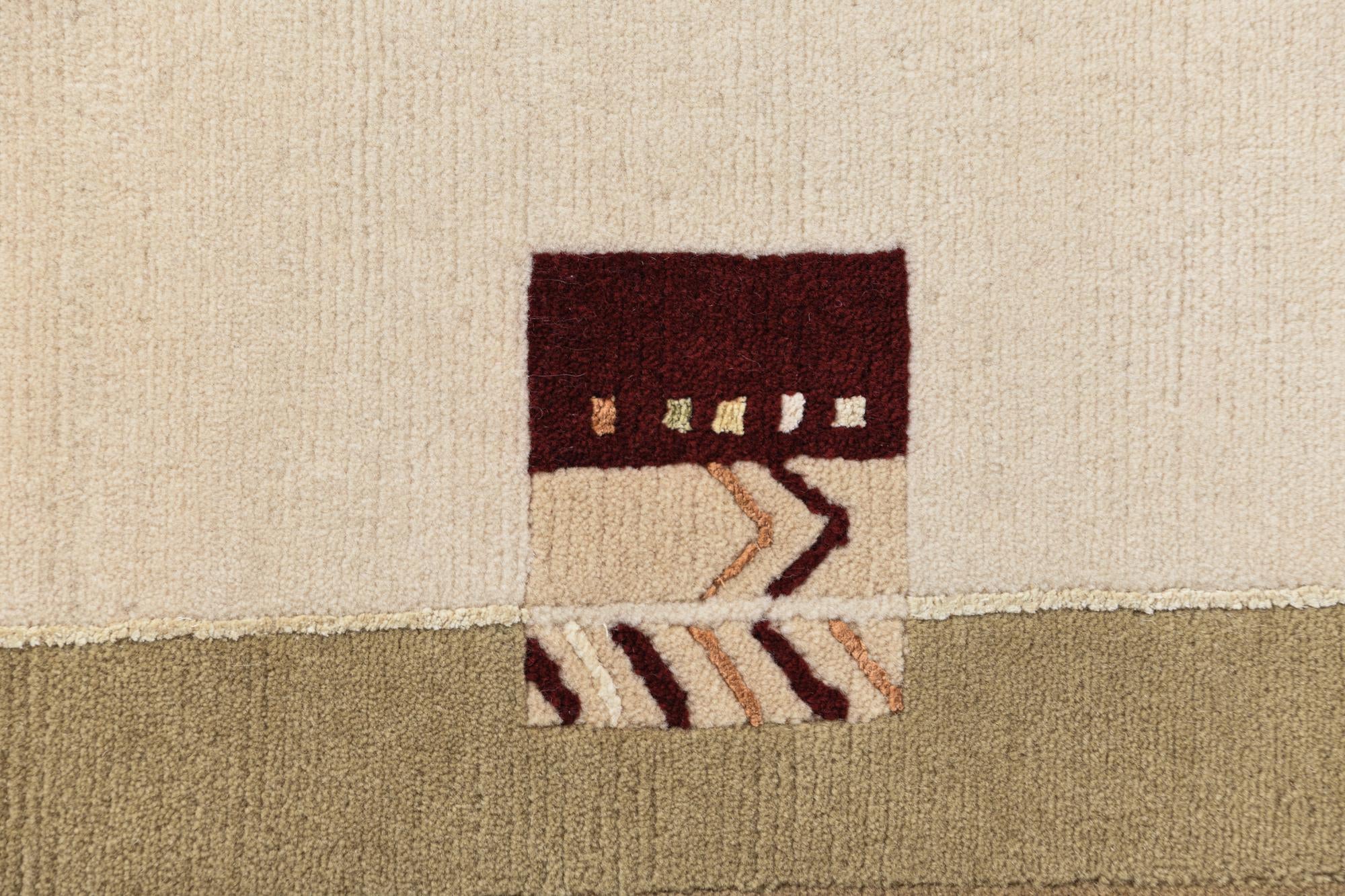 3' x 4' 10 Hand Knotted Darya Wool Rug