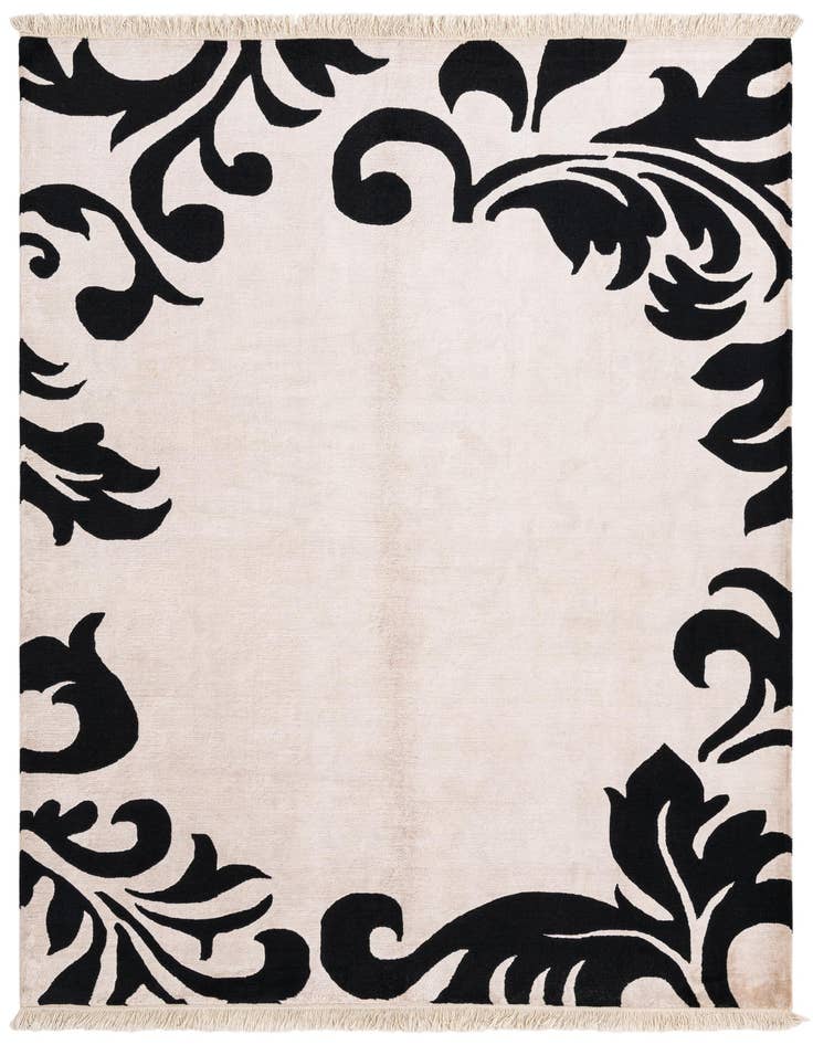 Detail image of 5' 7 x 7' 10 Hand Knotted Darya Wool Rug