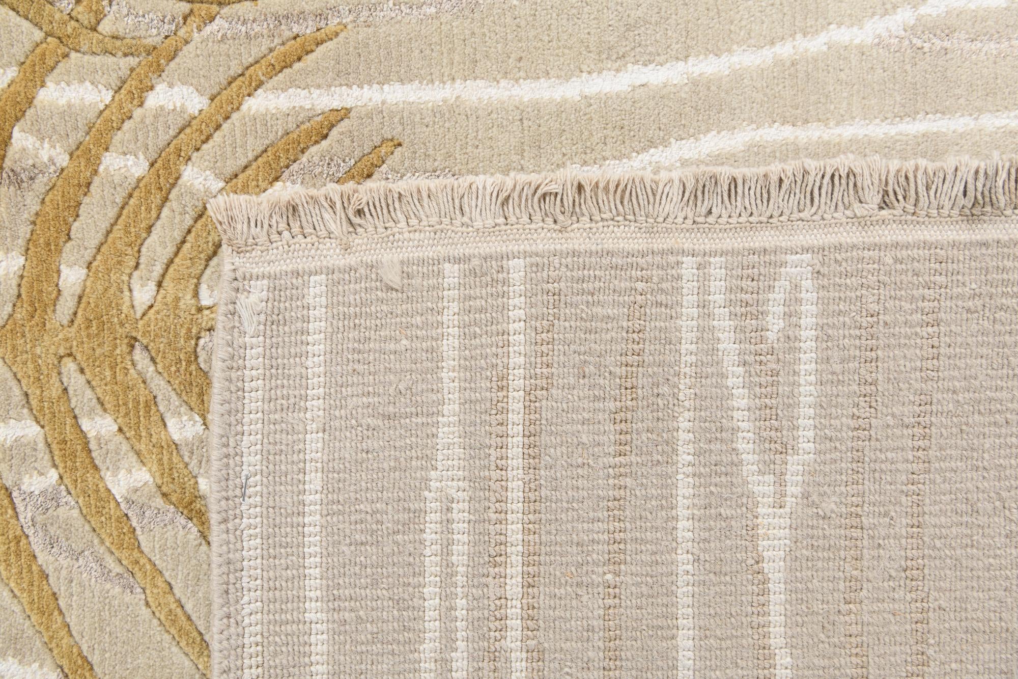 5' 7 x 7' 10 Hand Knotted Darya Wool Rug