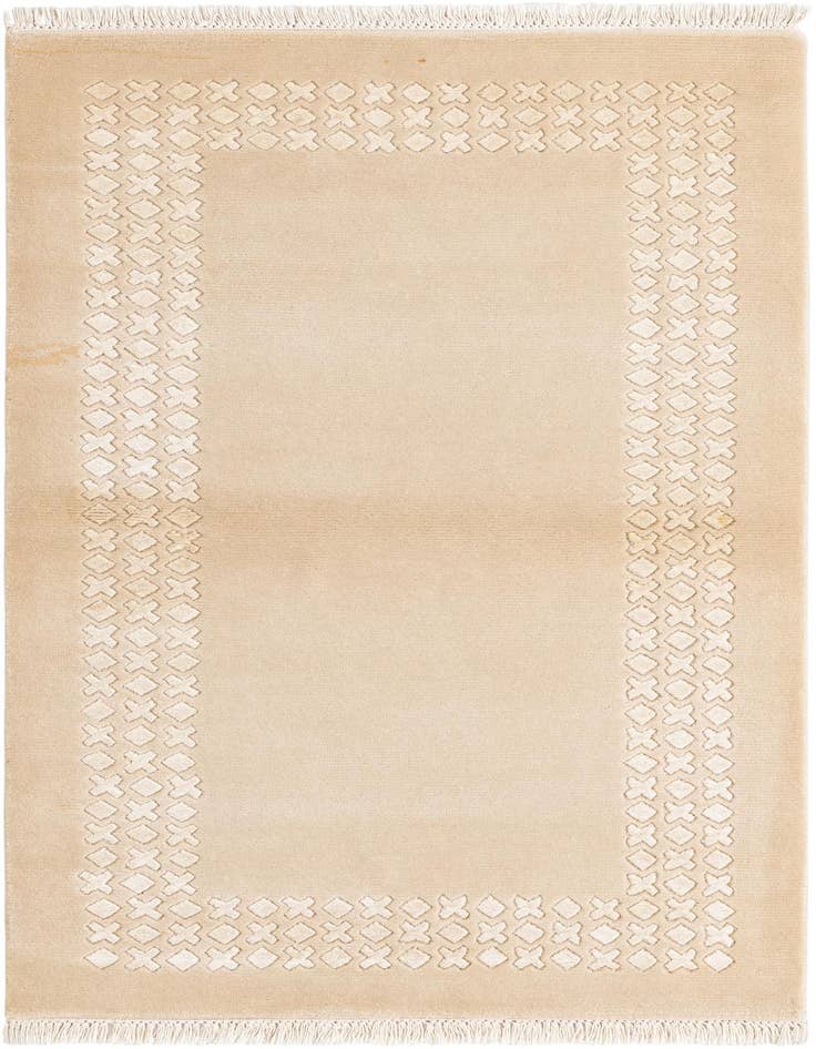 Detail image of 2' 7 x 4' 11 Hand Knotted Darya Wool Rug