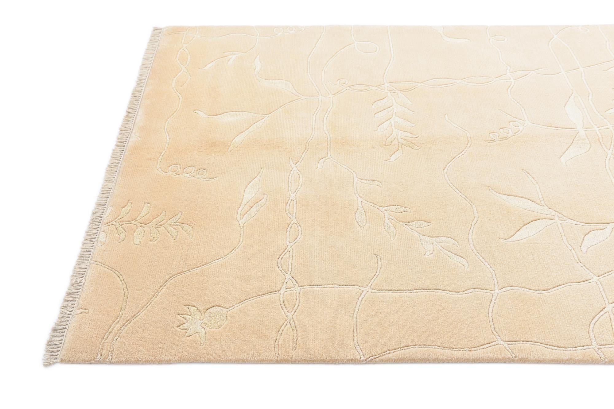 4' 9 x 6' 7 Hand Knotted Darya Wool Rug