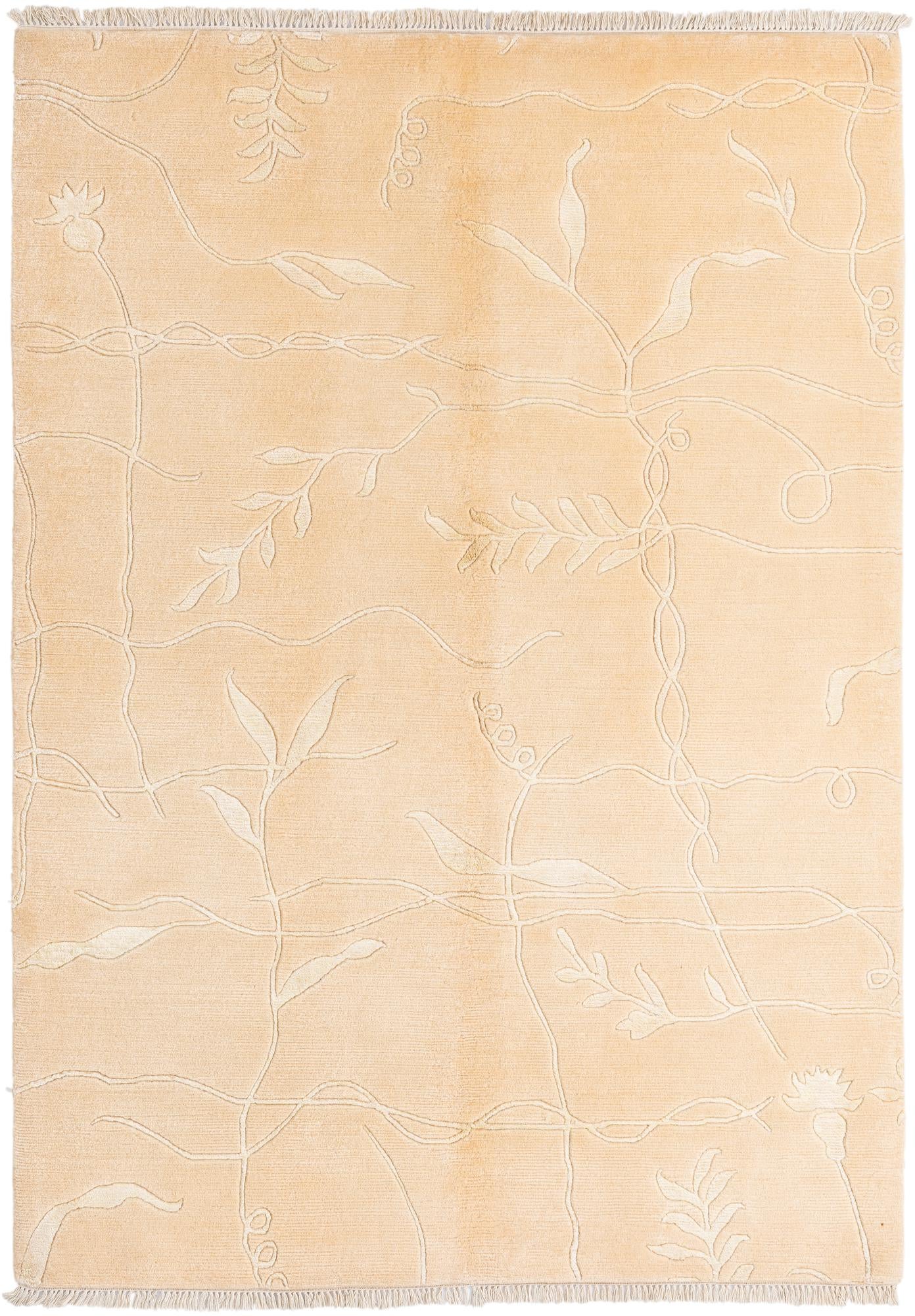 4' 9 x 6' 7 Hand Knotted Darya Wool Rug