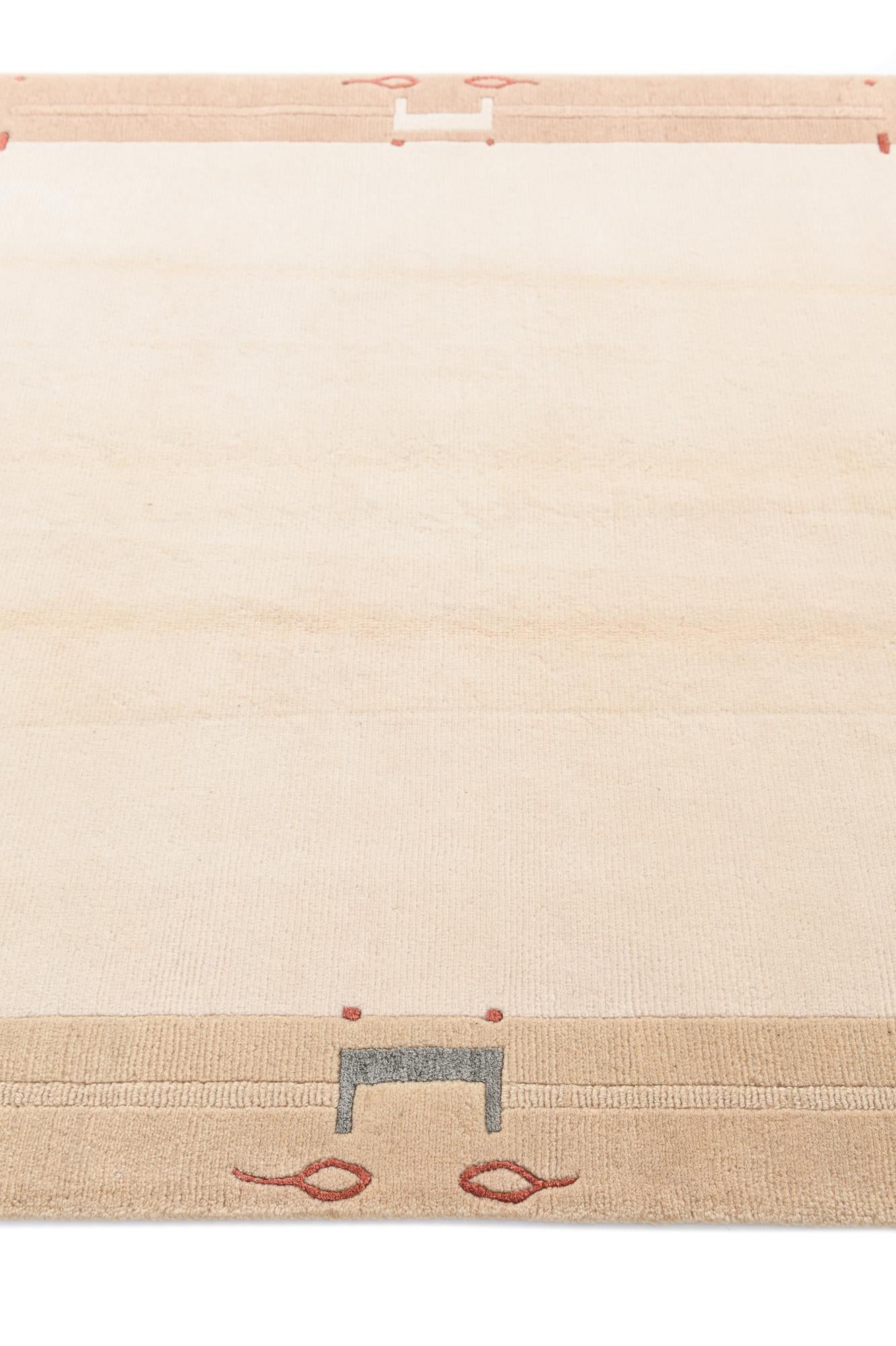 4' 7 x 6' 9 Hand Knotted Darya Wool Rug