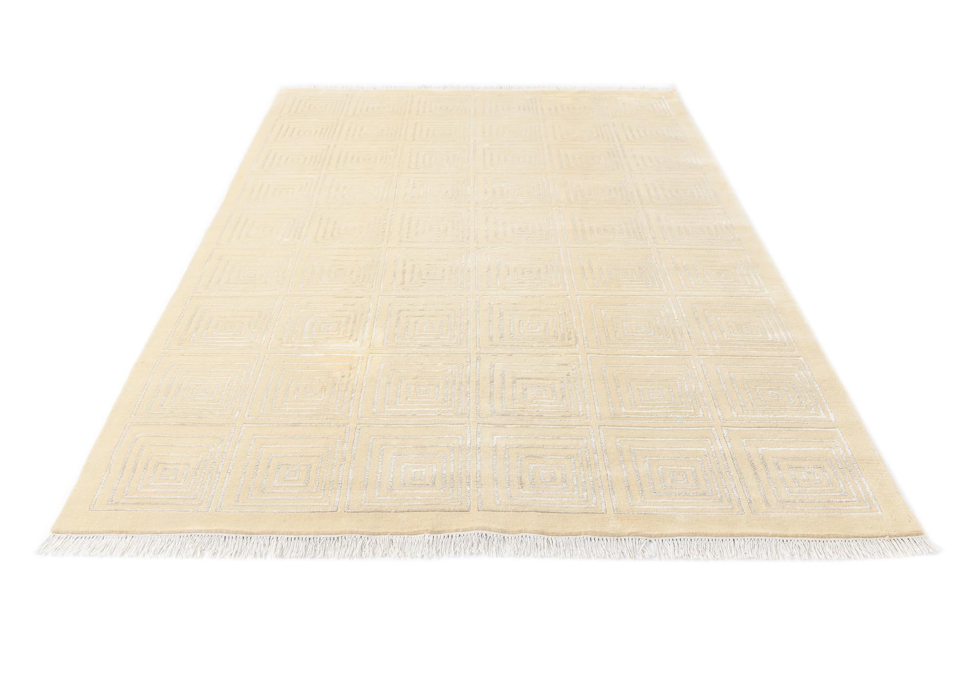 6' 8 x 9' 9 Hand Knotted Darya Rug