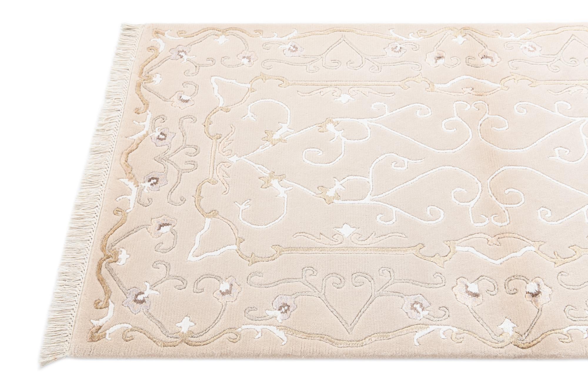 2' 8 x 5' Hand Knotted Darya Wool Rug