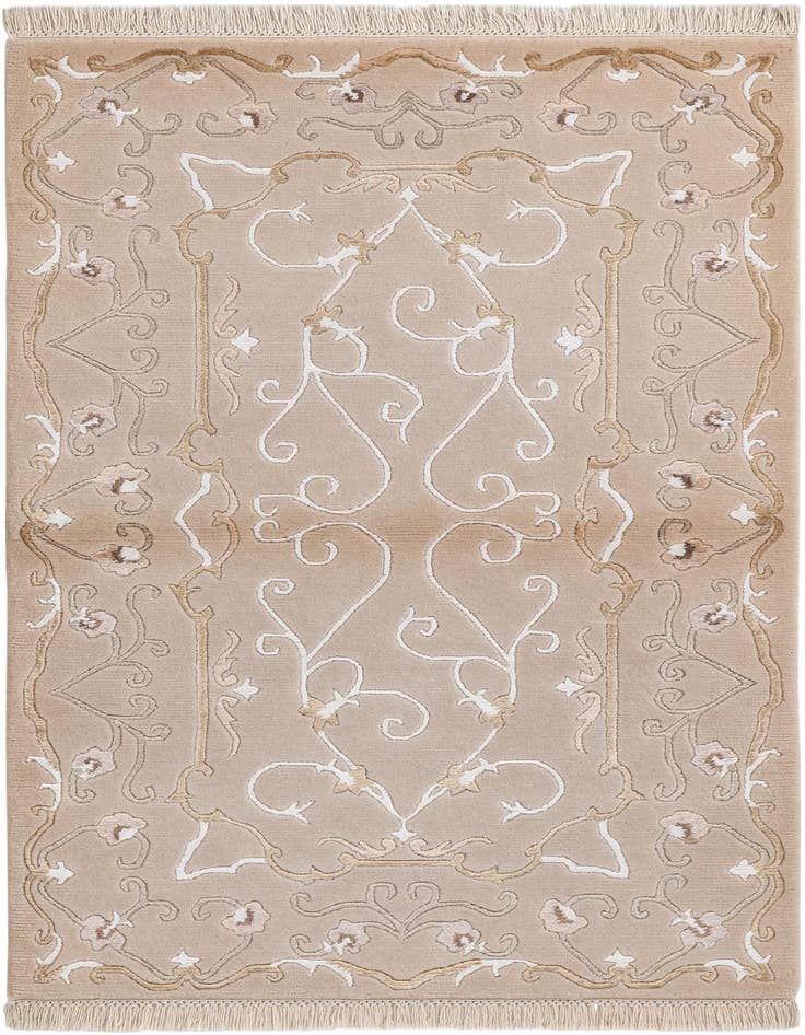 Detail image of 2' 8 x 5' Hand Knotted Darya Wool Rug