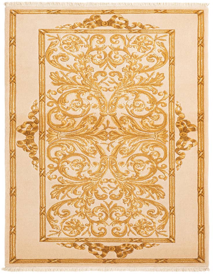 Detail image of 2' 8 x 4' 11 Hand Knotted Darya Wool Rug