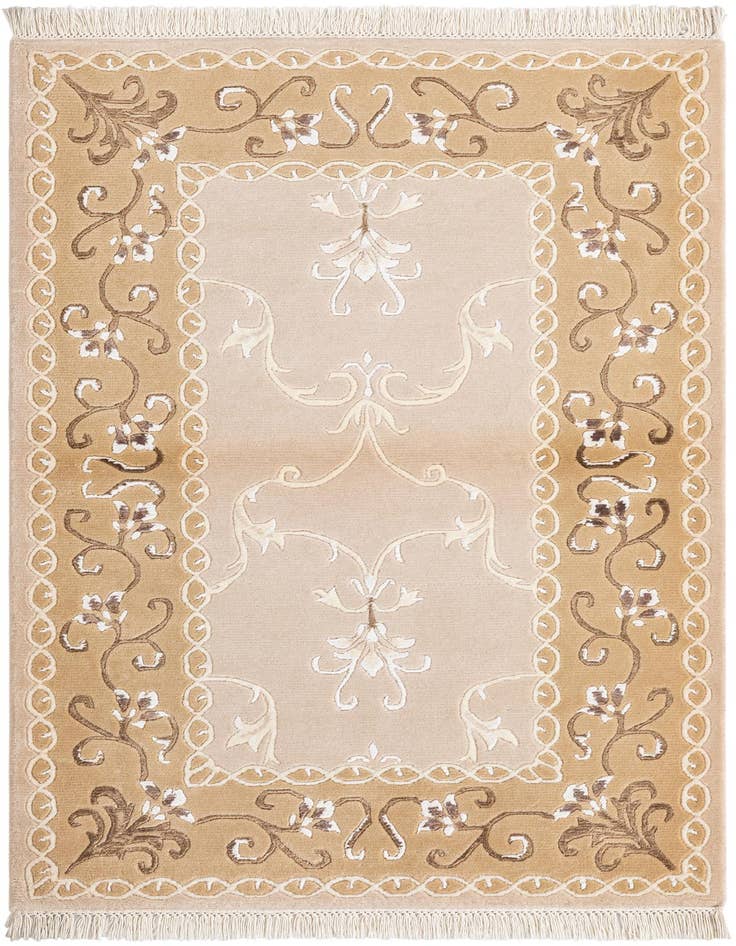 Detail image of 3' 1 x 4' 11 Hand Knotted Darya Rug