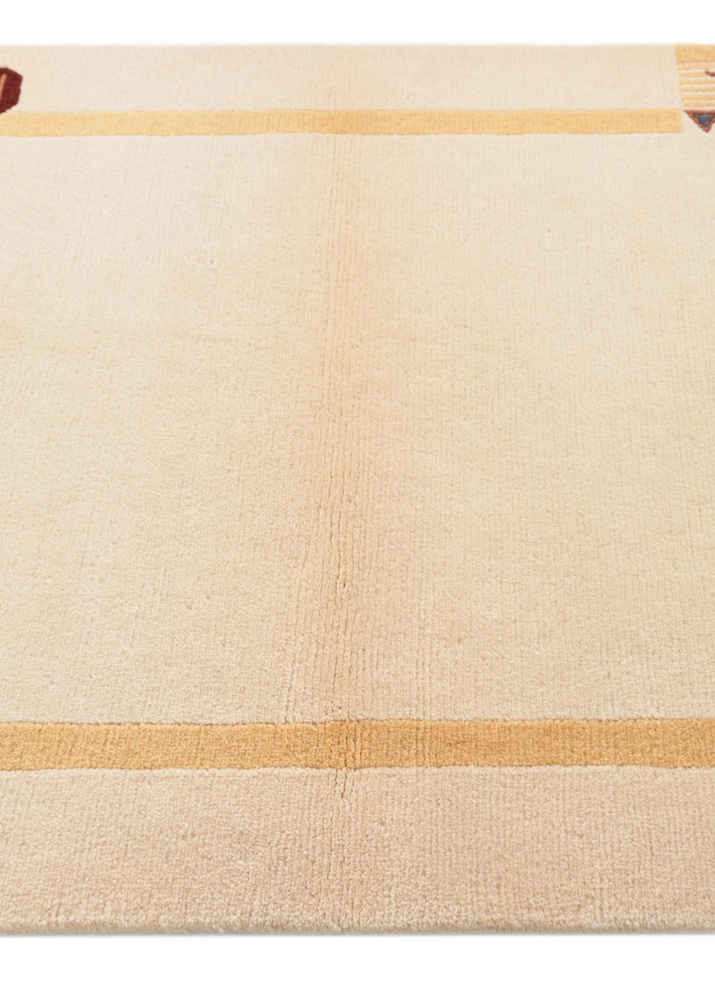 3' x 5' 3 Hand Knotted Darya Wool Rug