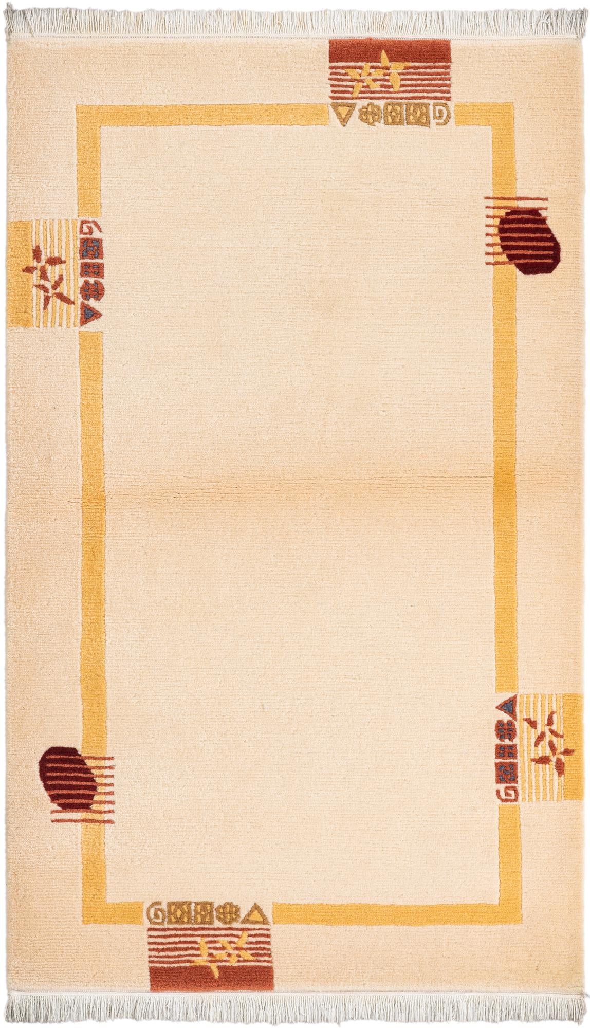 3' x 5' 3 Hand Knotted Darya Wool Rug