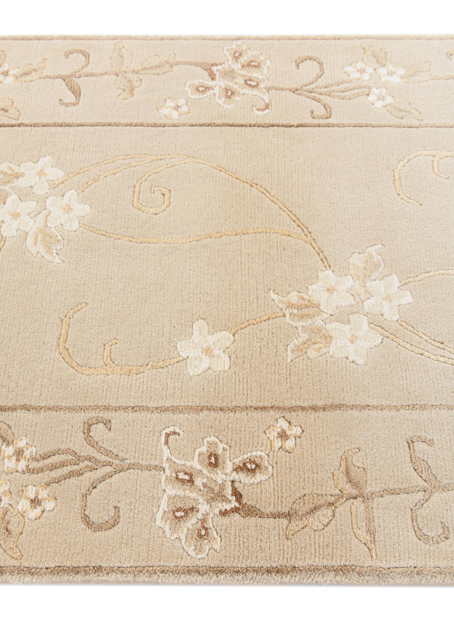 2' 7 x 4' 8 Hand Knotted Darya Wool Rug