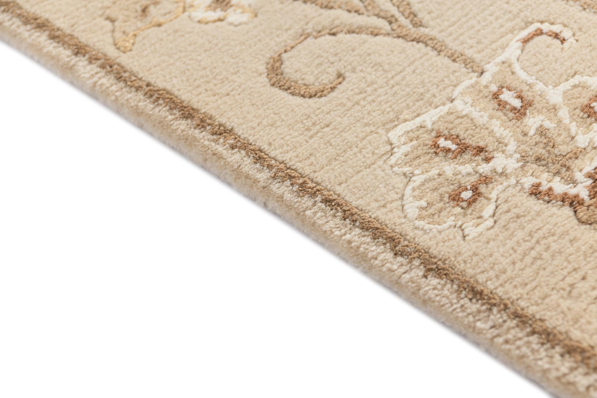 2' 7 x 4' 8 Hand Knotted Darya Wool Rug