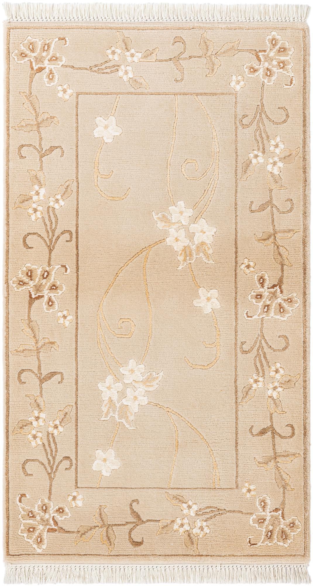 2' 7 x 4' 8 Hand Knotted Darya Wool Rug