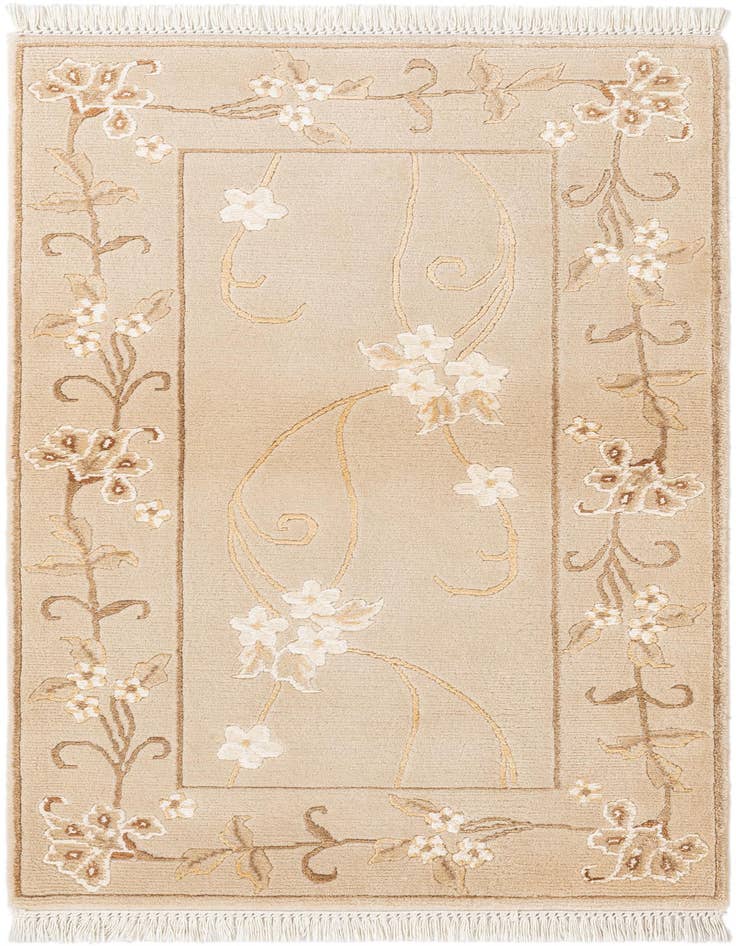 Detail image of 2' 7 x 4' 8 Hand Knotted Darya Wool Rug