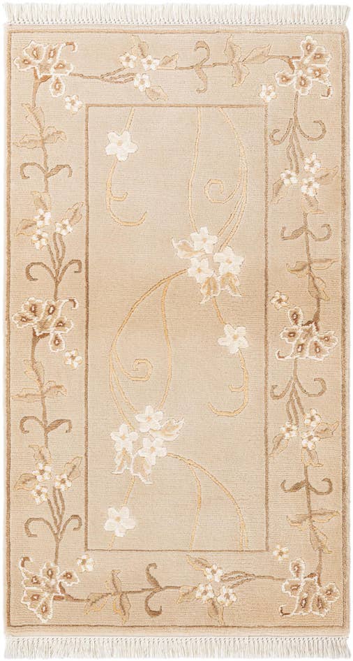 Detail image of 2' 7 x 4' 8 Hand Knotted Darya Wool Rug