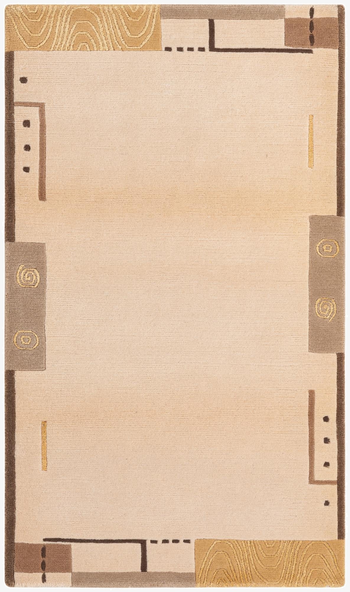 2' 10 x 4' 10  Hand Knotted Darya Wool Rug