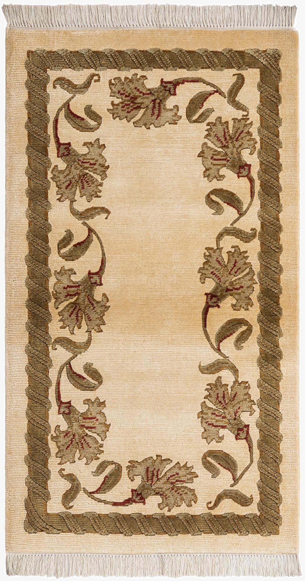 2' 7 x 4' 8  Hand Knotted Darya Wool Rug