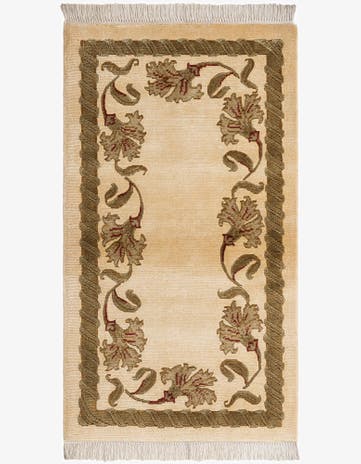 2' 7 x 4' 8 Hand Knotted Darya Wool Rug
