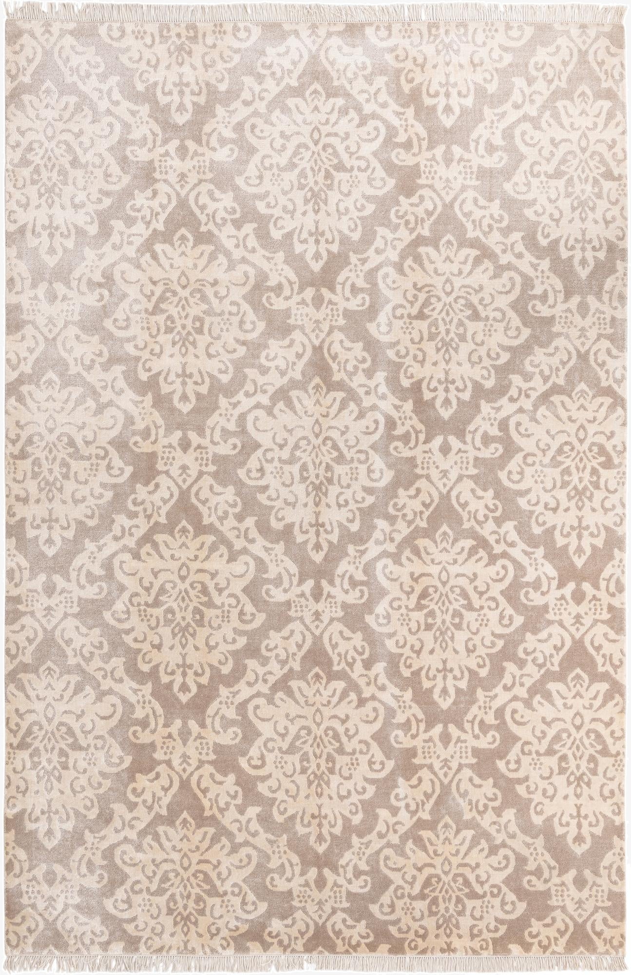 6' 7 x 9' 10  Hand Knotted Darya Wool Rug