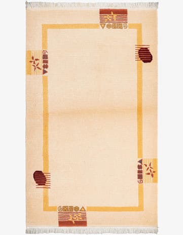 3' x 5' 3 Hand Knotted Darya Wool Rug