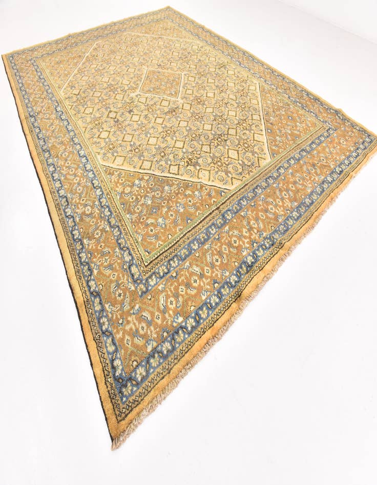 Detail image of 9' 8 x 13' Hand Knotted Farahan Persian Wool Rug