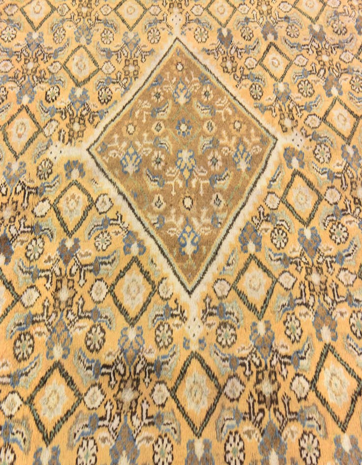 Detail image of 9' 8 x 13' Hand Knotted Farahan Persian Wool Rug