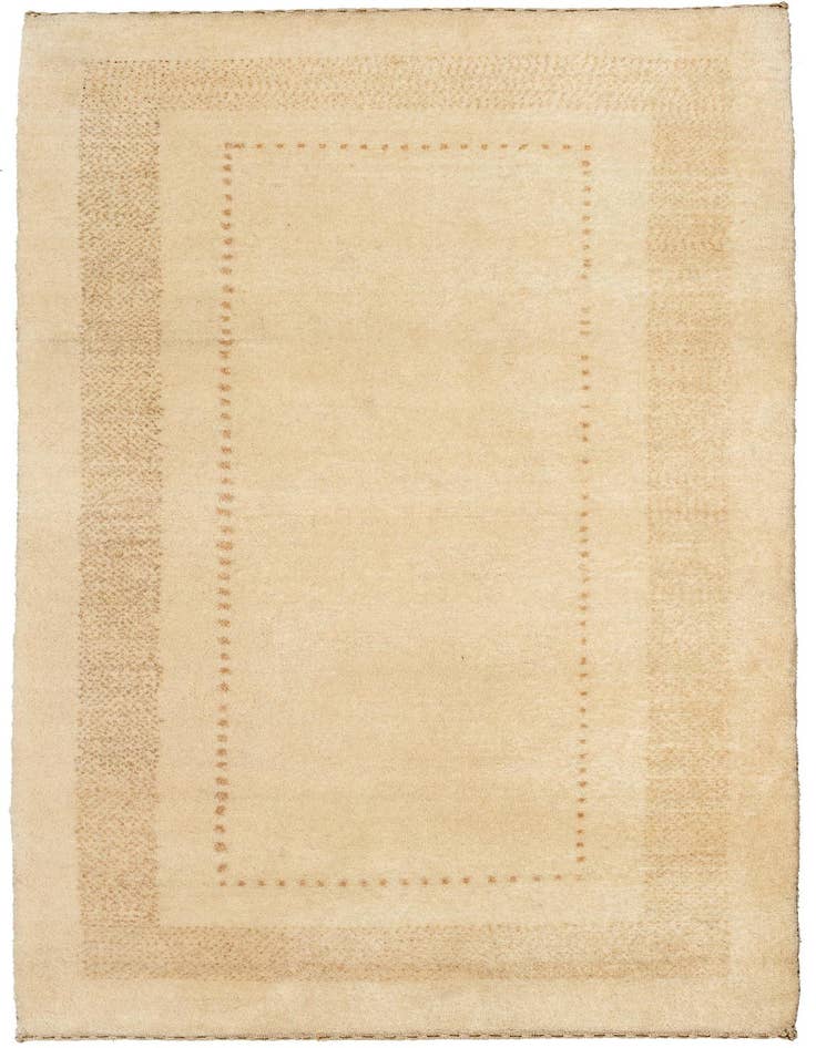 Detail image of 2' 4 x 4' 4 Hand Knotted Gabbeh Oriental Wool Rug
