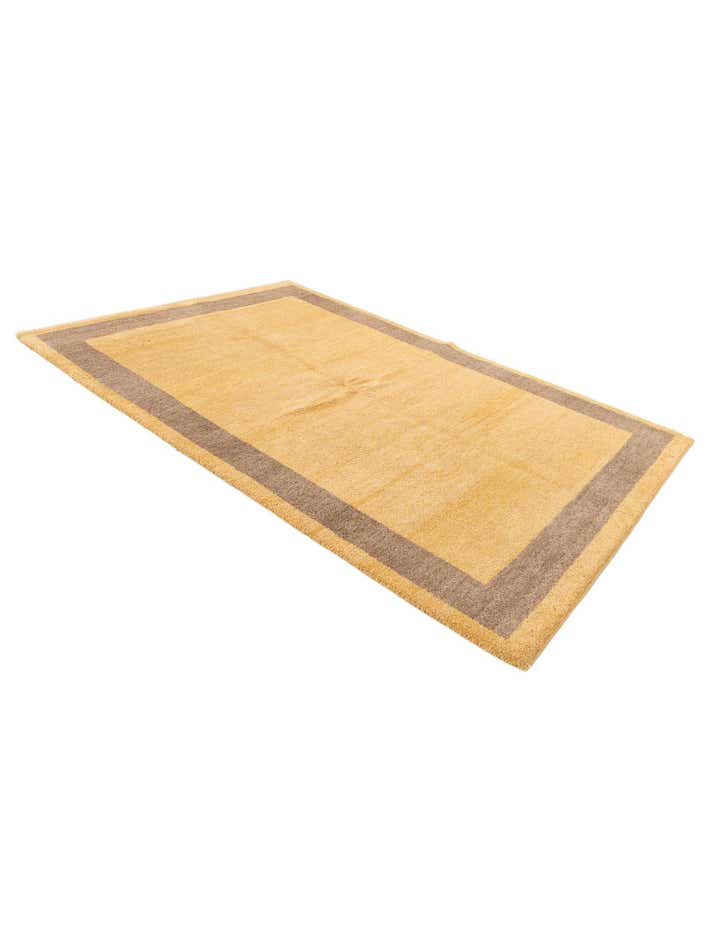 5' 5 x 8' Hand Knotted Gabbeh Wool Rug