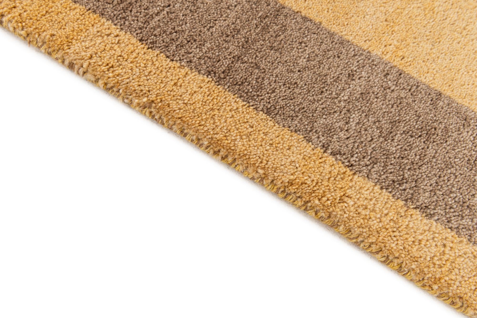 5' 5 x 8' Hand Knotted Gabbeh Wool Rug