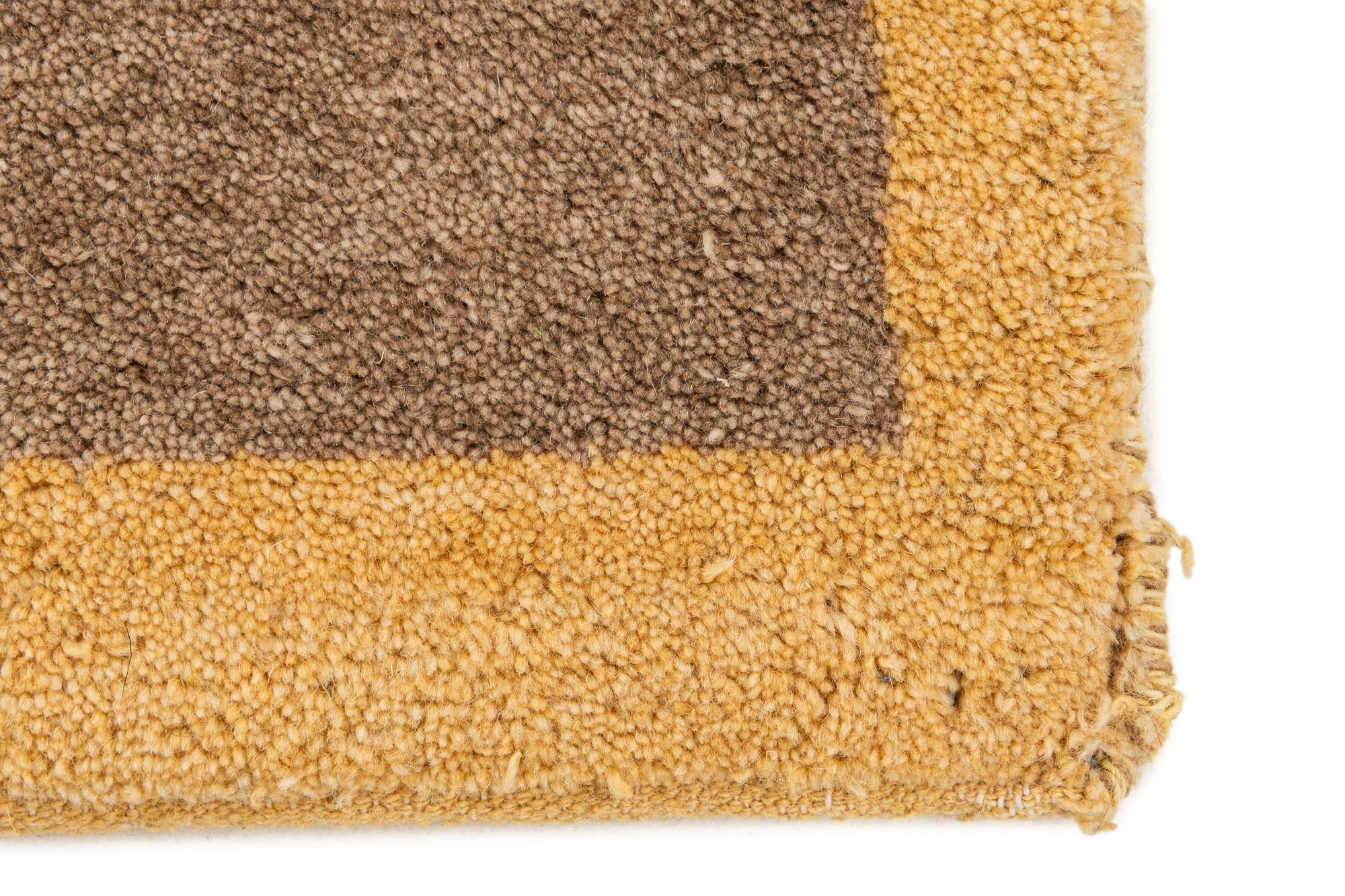 5' 5 x 8' Hand Knotted Gabbeh Wool Rug
