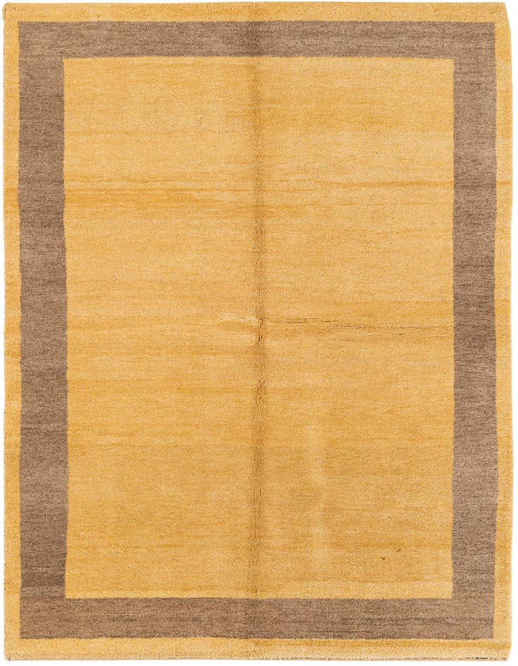 Detail image of 5' 5 x 8' Hand Knotted Gabbeh Wool Rug