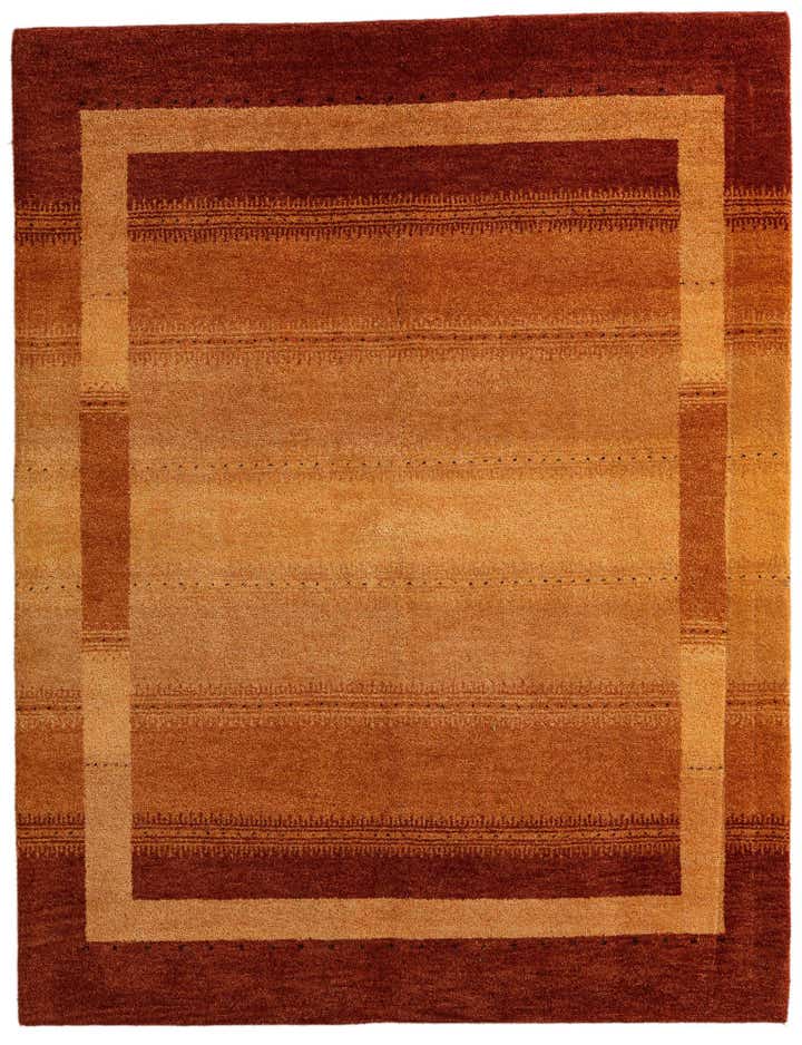 5' 3 x 6' 9 Hand Knotted Kashkuli Gabbeh Wool Rug