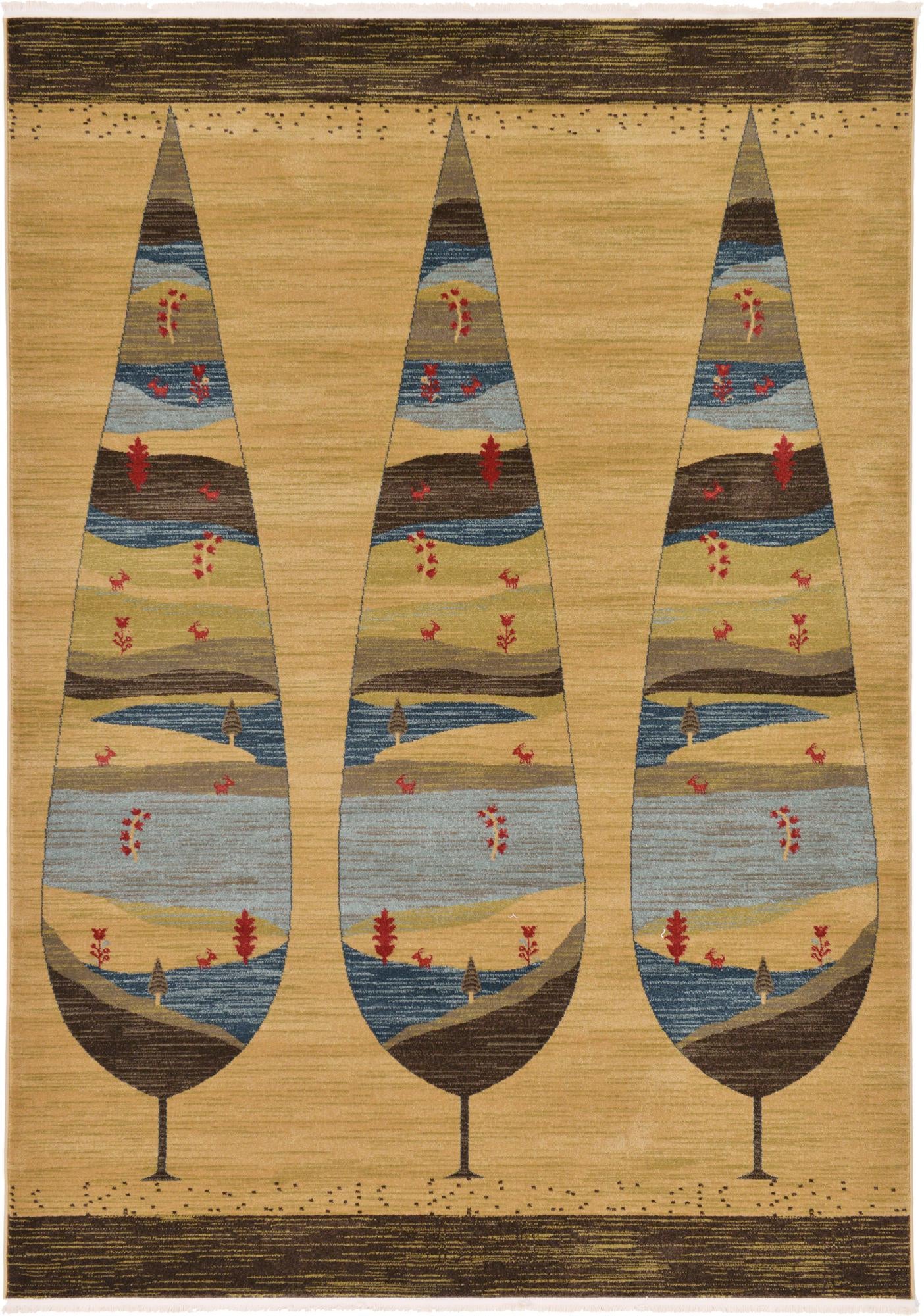 215cm x 305cm Kashkuli Gabbeh Rug