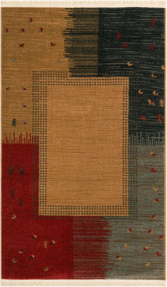 3' 3 x 5' 3 Kashkuli Gabbeh Rug
